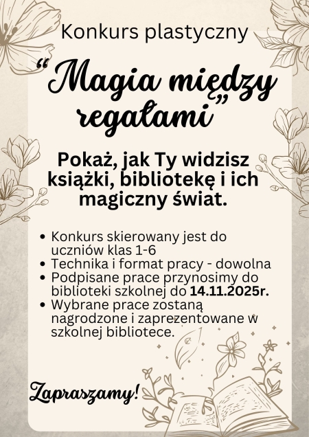 Konkurs ''Magia między regałami'' 